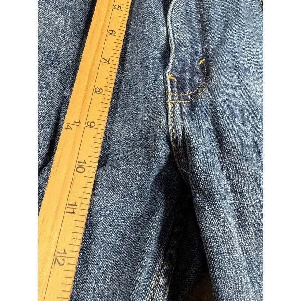Levi's 505 Regular‎ Straight Fit Jeans Men's 32x30 Blue Medium Wash Distressed - Picture 5 of 10